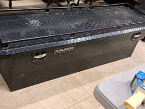 lot 3 image: Camlocker Diamond-Plate Truck Bed Tool Box