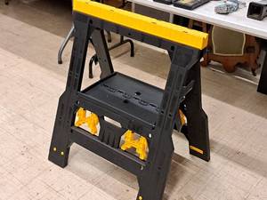 lot 31 image: Lot of (1) Plastic Sawhorse