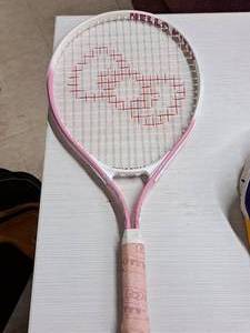 lot 43 image: Hello Kitty theme Tennis Racket