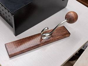 lot 56 image: Wal Mount WoodMetal Coat Rack