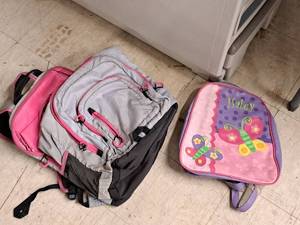 lot 105 image: Lot of (2) Girls Backpacks