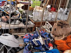 lot 107 image: Lot of (3) Kids Costumes and Masks - Sam - Optimus - Jack Skeleton