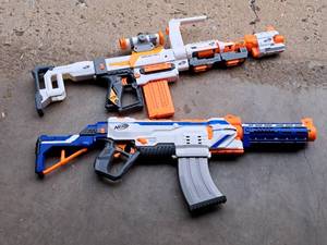 lot 122 image: Lot of (2) Nerf Guns - Modulus Regulator, Modulus Recon MKII