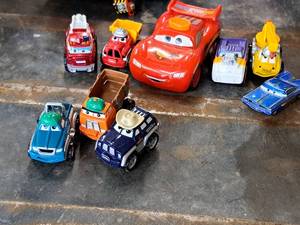 lot 149 image: Lot of (9) Assorted Cars Movie Toys