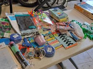 lot 156 image: Lot of  Misc. Crafting and Party Supplies
