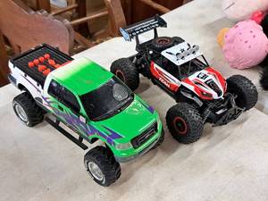 lot 164 image: Lot of (2) RC Kids Toys - Truck, Offroad Car