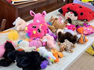 lot 166 image: Lot of  Assorted PlushStuffed Kids Dolls