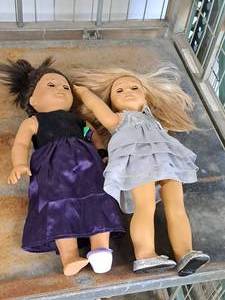 lot 179 image: Lot of (2) American Girl Dolls