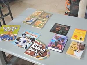 lot 211 image: Lot of (11) Assorted Youth Books - The Cure of Davy Jones, My Football Book, Game Day, Power Players and more