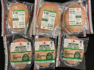 lot 17 image: C - Lot of 12 Applegate Organics Oven Roasted Turkey Breast, 6 oz Packs