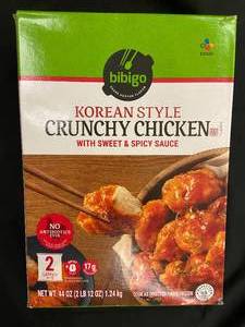 lot 34 image: H - Bibigo Korean Style Crunchy Chicken with Sweet & Spicy Sauce 44 oz