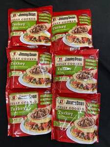 lot 47 image: I - Lot of 6 Jimmy Dean Fully Cooked Turkey Sausage Crumbles - 9.6 oz Each