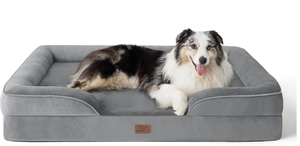 lot 329 image: Bedsure Orthopedic Dog Bed for Extra Large Dogs - XL Measures 42L x 32W x 6.5Th