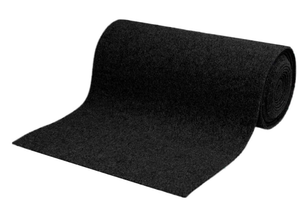 lot 335 image: TCH Hardware Premium Grade Black Carpet Roll Covering 4 ft X 21 ft