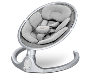 lot 413 image: BabyBond Baby Swings for Infants, Bluetooth Infant Swing with 10 Preset Lullabies, 5 Point Harness Belt, 5 Speeds and Remote Control