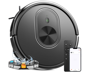 lot 415 image: XIEBro Robot Vacuum and Mop Combo, 3 in 1 Mopping Robotic Vacuum with Schedule