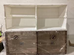 lot 421 image: GOLDEN PHONEIX Plastic Designer Cupboard On Wheels. 33x12x28
