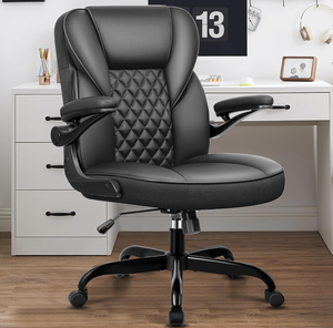 lot 25 image: Brick Attic Office Chair Computer Desk Chair PU Leather Swivel Executive Task Chair with Adjustable Height