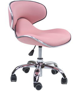 lot 64 image: MAYAKOBA UMI Short Stool (Pink), Rolling Seat with Adjustable Height