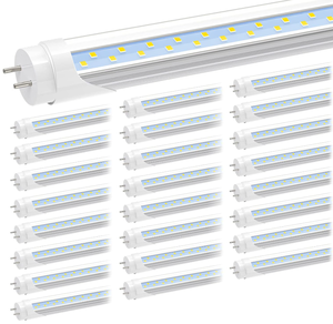 lot 81 image: LOT OF 24 JESLED T8 4FT LED Type B Light Bulbs, 24W 6000K-6500K, 3000LM, T12 4 Foot LED Tubes Replacement for Fluorescent Fixtures, Clear