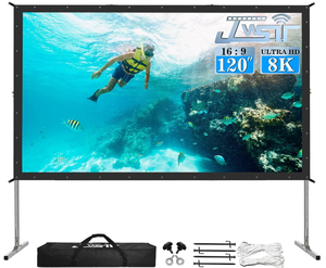 lot 86 image: Projector Screen Outdoor,JWSIT Outdoor Movie Screen-Upgraded 3 Layers PVC 169 Outdoor Projector Screen