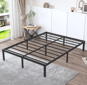 lot 127 image: YUSENHEEI 14 Inch Queen Size Bed Frame, No Box Spring Needed, Heavy Duty Metal Platform
