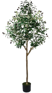 lot 128 image: HaiSpring Artificial Olive Tree Tall Fake Plants Suitable for Modern Living Rooms