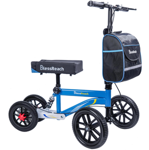 lot 132 image: BlessReach All Terrain Steerable Knee Scooter Crutch Alternative