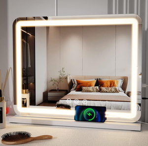lot 146 image: ZL ZELing Vanity Mirror with Lights, Large Makeup Mirror with LED Lights, Smart Touch Dimmable 3-Color Light