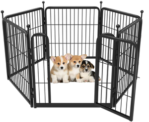 lot 157 image: FXW Rollick Dog Playpen, Height for PuppiesSmall Dogs, 6 Panels