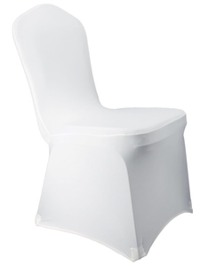 lot 359 image: LOT OF 50 WELMATCH White Stretch Spandex Chair Covers Wedding