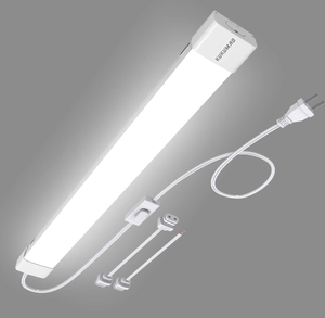 lot 367 image: 5000K Plug-in LED Tube Light Fixture, 18W Linkable Cabinet Light