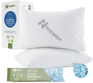 lot 373 image: LOT OF 2 Cooling Pillow for hot Sleepers -Bed Pillows Standard Size Premium