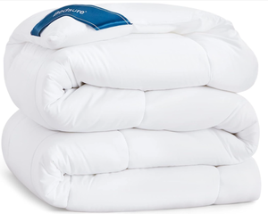 lot 378 image: King Size Bedsure King Comforter Duvet Insert - Alternative White Comforter
