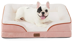 lot 379 image: Bedsure Orthopedic Dog Bed for Medium Dogs - Waterproof Dog Sofa Beds Medium