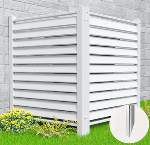 lot 272 image: Air Conditioner Fence 36W X 44H Vinyl Privacy Fence Panels (2-Pack)