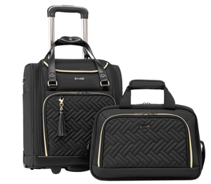 lot 283 image: Coolife Luggage Carry On Underseat Luggage (Black, Carry-On 16-Inch)