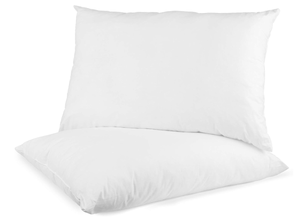 lot 287 image: Digital Decor Set of Two 100% Cotton Hotel Pillow(Silver, Standard)