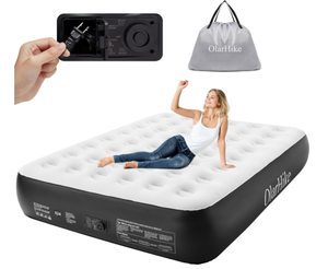 lot 400 image: OlarHike Queen Air Mattress with Built in Pump