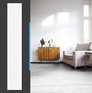 lot 489 image: Peel and Stick Floor Tile Vinyl Wood Plank 36-Pack 54 Sq.Ft, White Washed