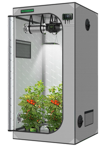 lot 165 image: VIVOSUN G336 Grow Tent, Advanced Gray Mylar Tent with 19mm Poles