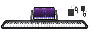 lot 181 image: Digital Piano 88 Key Full Size Semi Weighted Electronic Keyboard Piano with Music Stand