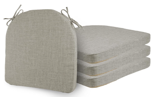 lot 183 image: LOT OF 4 ELFJOY Chair Cushions for Dining Chairs with Ties