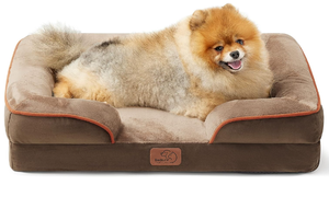 lot 232 image: Bedsure Orthopedic Dog Bed for Small Dogs - Removable, Washable Cover