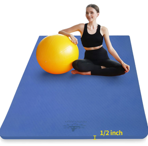 lot 252 image: Hatha Yoga Large TPE Yoga Extra Thick Non-Slip Exercise Mat