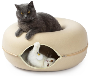 lot 255 image: Cat Tunnel Bed, Cat Tunnel, Indoor Cat Hideout, Indoor Cat Tunnel for Cats
