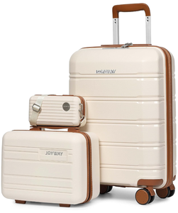 lot 264 image: Joyway Luggage Carry-On Suitcases 20 Lightweight Polypropylene Carrying Case with TSA Lock