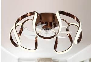 lot 440 image: Dawn Whisper Fandelier Ceiling Fan with Lights. 20