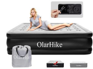 lot 447 image: OlarHike Inflatable Queen Air Mattress with Built in Pump