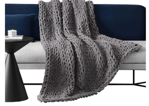 lot 454 image: Zonli Knitted Weighted Blanket 60x80x20